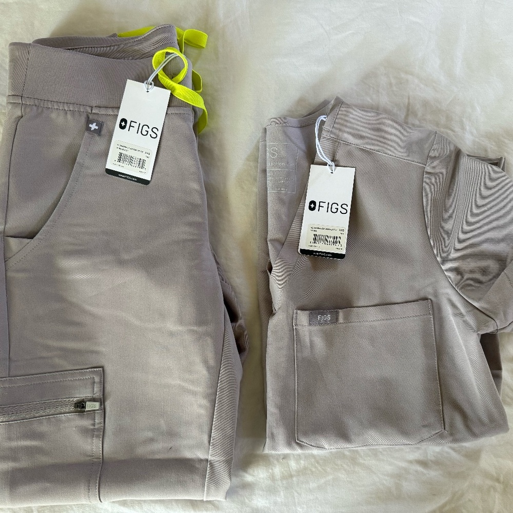 FIGS Scrub Set Zamora Jogger + Catarina Top - Boulder- XXS/XXSP- NWT